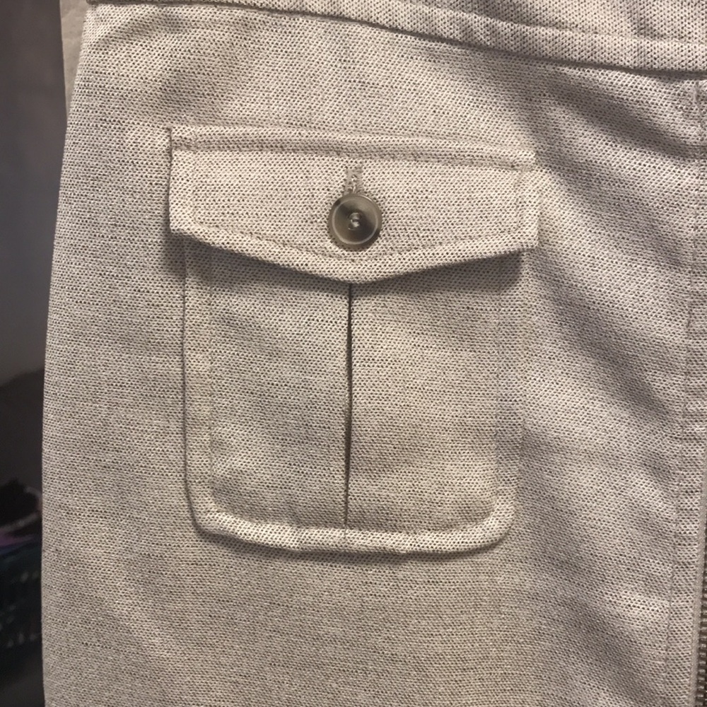 The Limited Oatmeal/beige exposed zipper pencil skirt - Picture 5 of 11